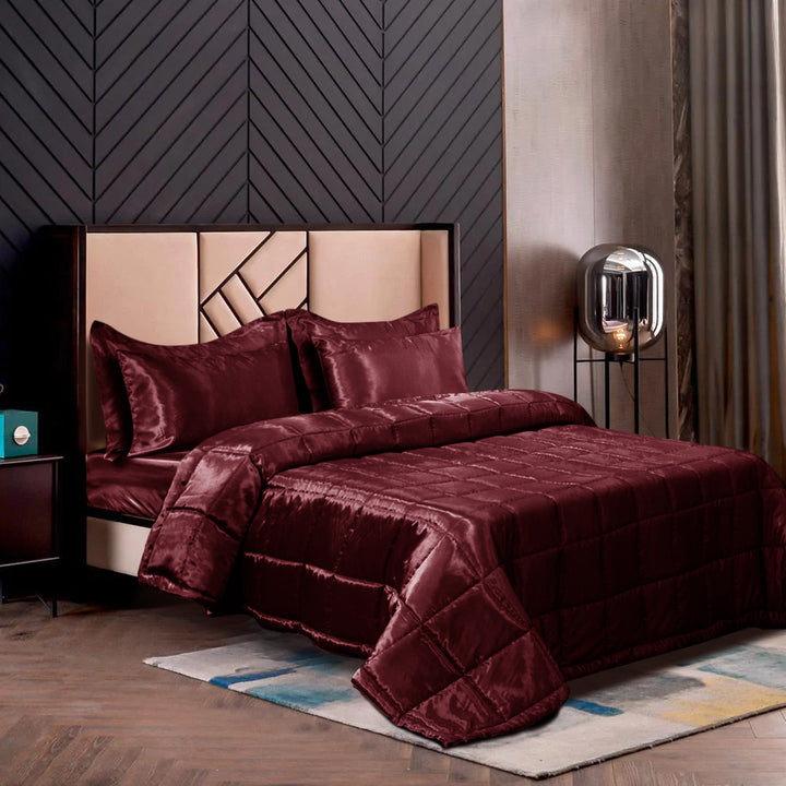 sateen silk bedspreads sets
