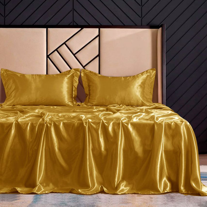 sateen silk bedsheets