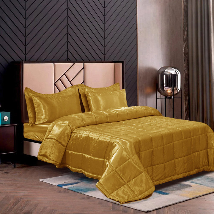 sateen silk bedspreads sets