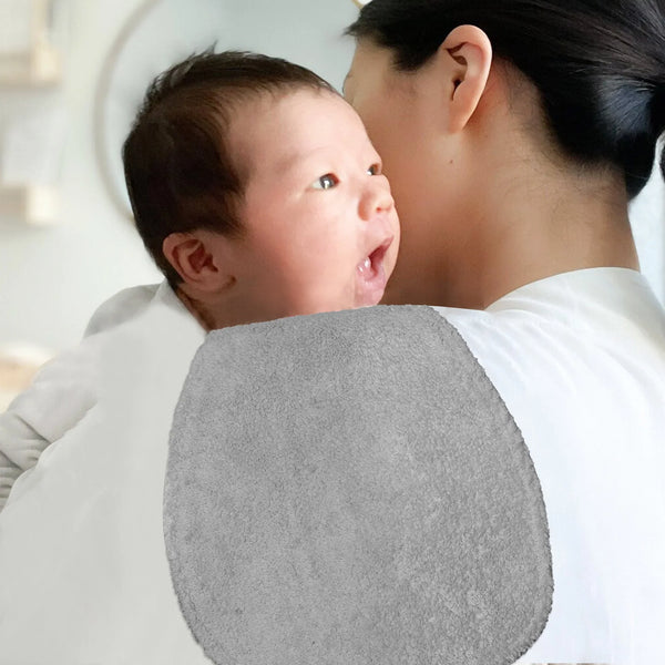 Grey Towel Baby Burp Cloth