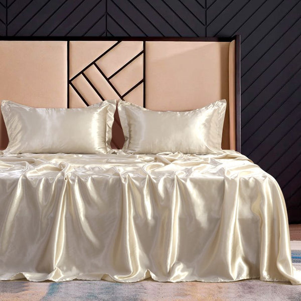 sateen silk bedsheets