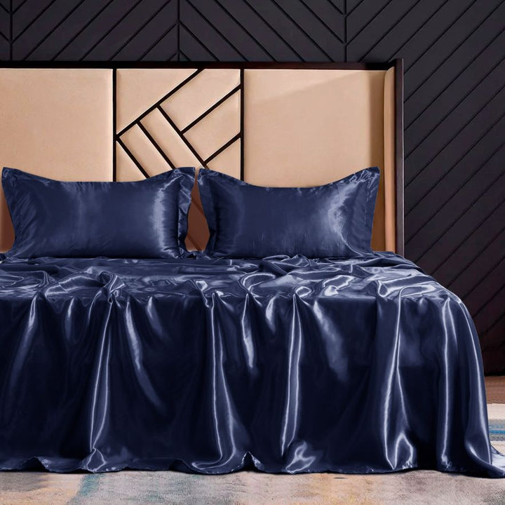 sateen silk bedsheets