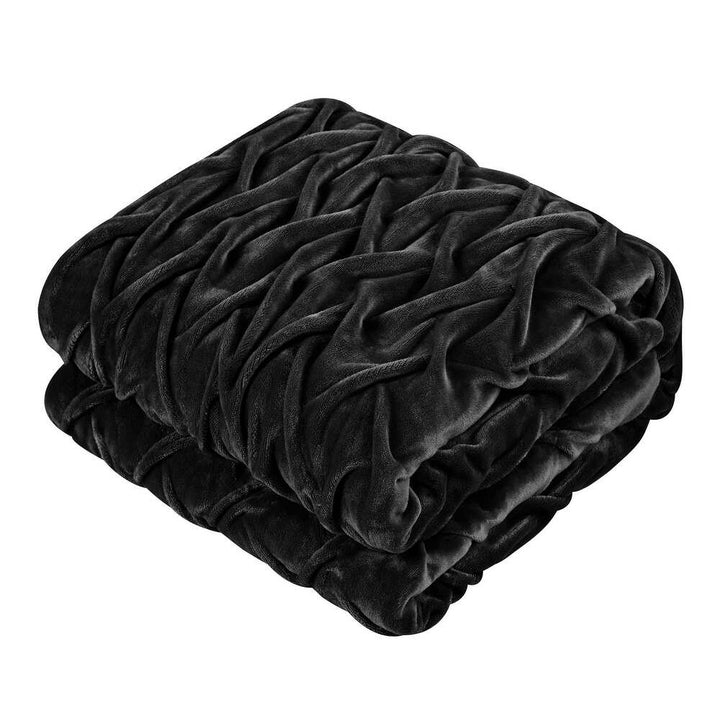 3 Piece Ultra Plush Pinch Pleat Comforter Set - The Thready