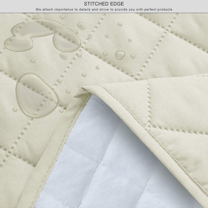 l shape waterproof ultrasonic quilted sofa cover