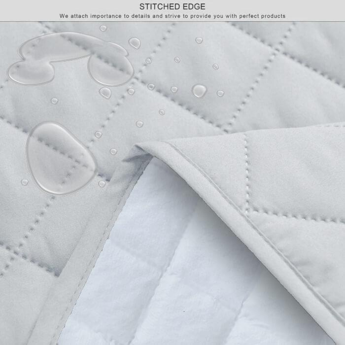 l shape waterproof ultrasonic quilted sofa cover