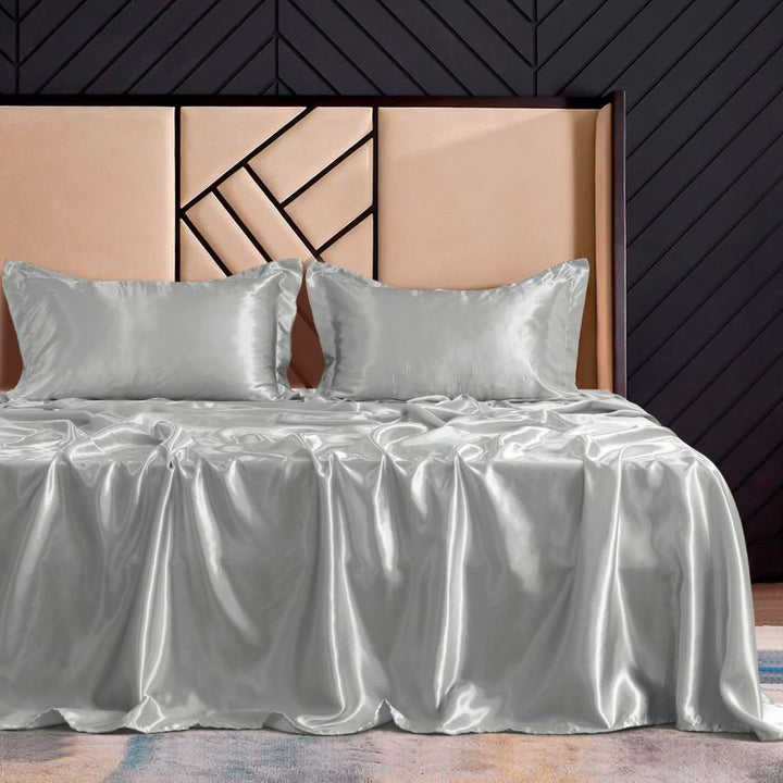 sateen silk bedsheets