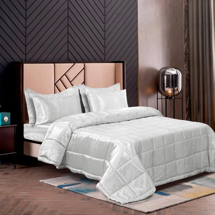sateen silk bedspreads sets