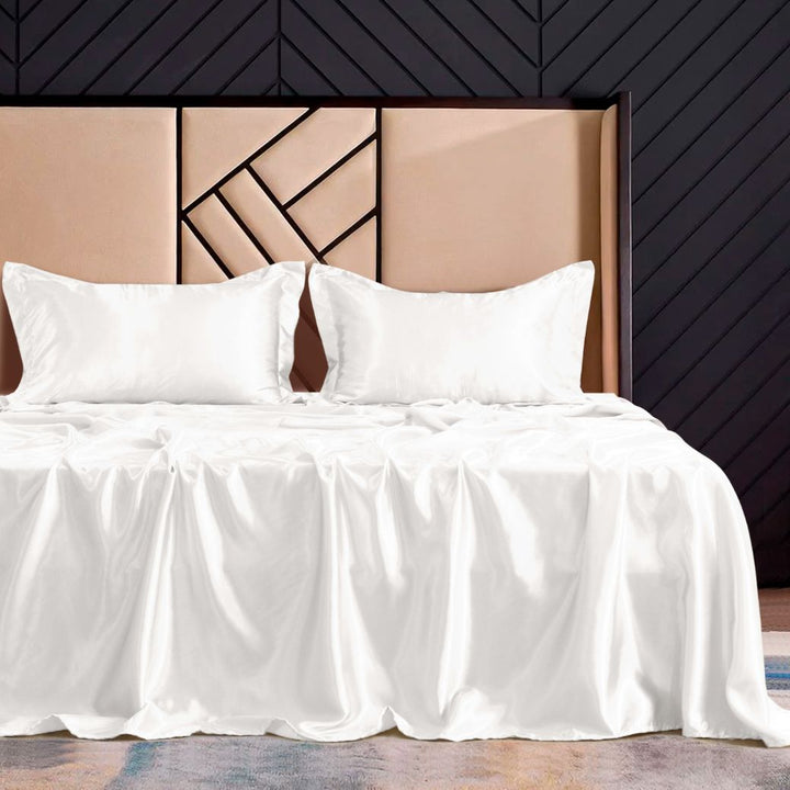 sateen silk bedsheets