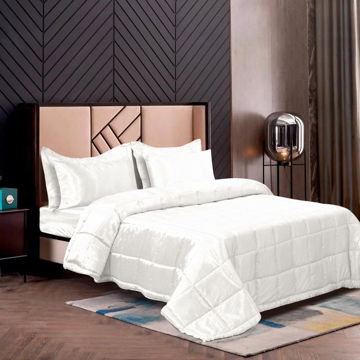 sateen silk bedspreads sets