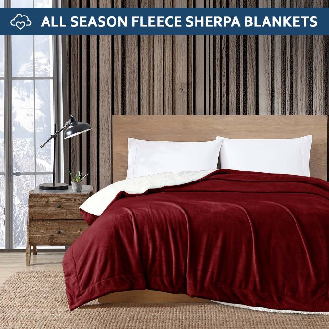 grey ultrasoft sherpa blanket