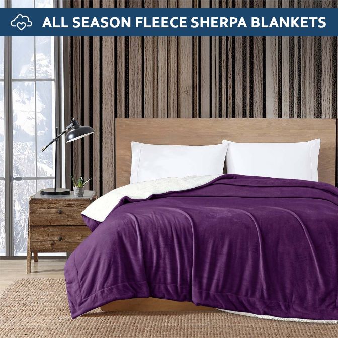 grey ultrasoft sherpa blanket