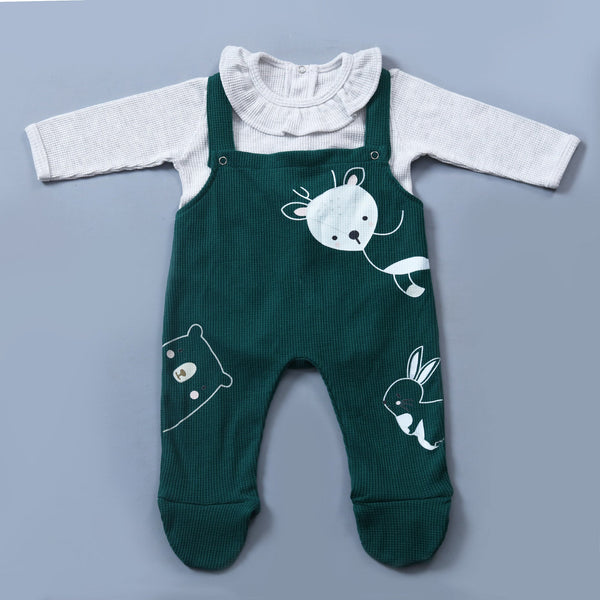 Animal Faces Knitted Romper