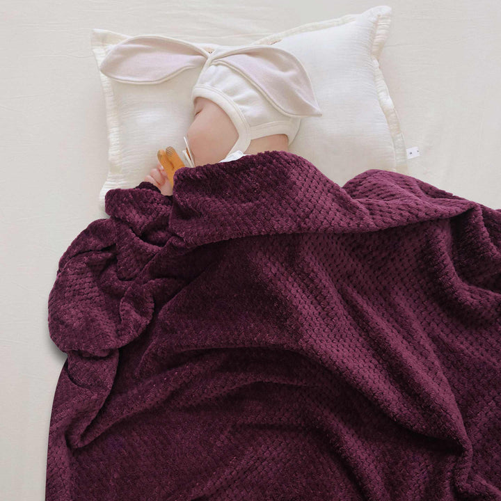 copy of baby popcorn embossed fleece blankets