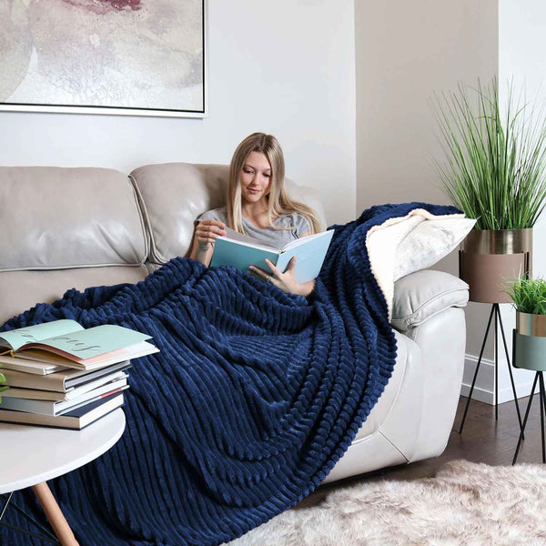 all seasons lines embossed sherpa ac blanket