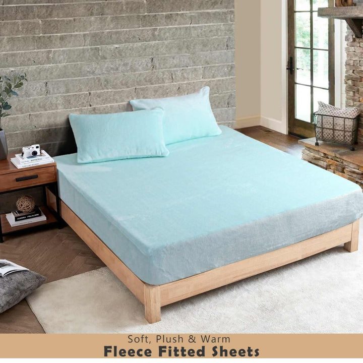 soft and warm fleece fitted sheets