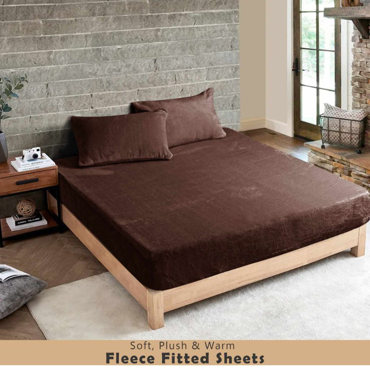 soft and warm fleece fitted sheets