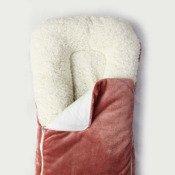 Fleece Sherpa Sleeping Carry Nest Dusky Rose