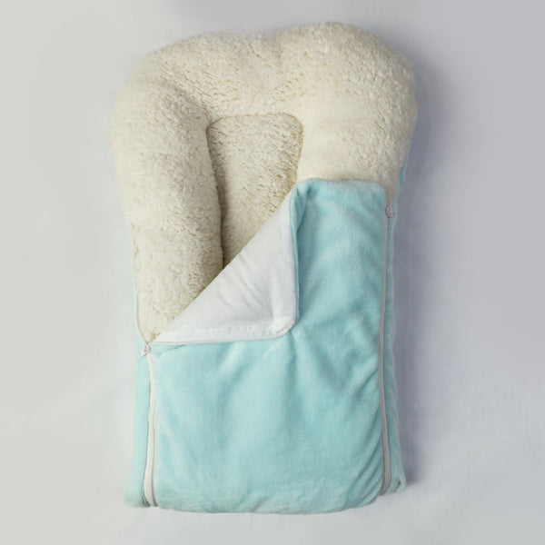Fleece Sherpa Sleeping Carry Nest Sky
