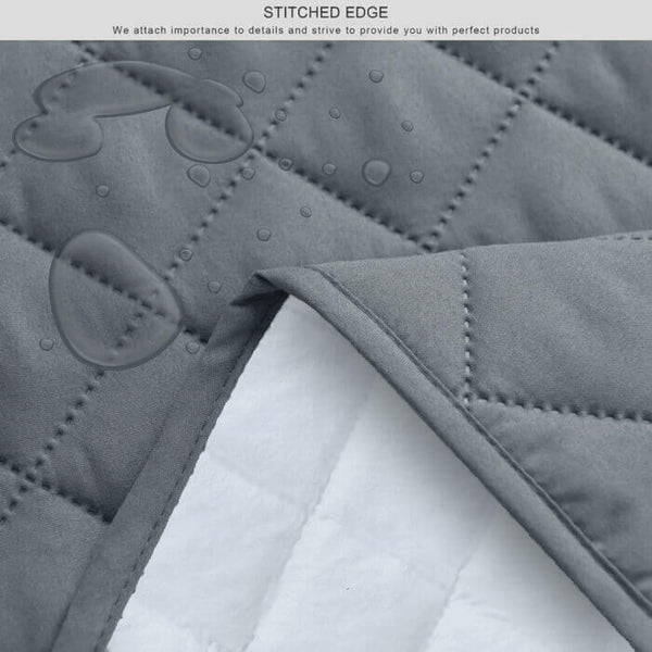 Kids Waterproof Mattress Protector Fitted Grey