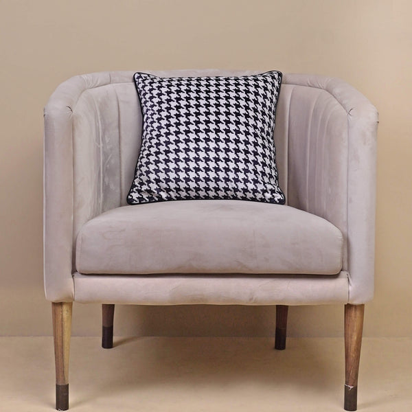 lush velvet houndstooth cushion cover