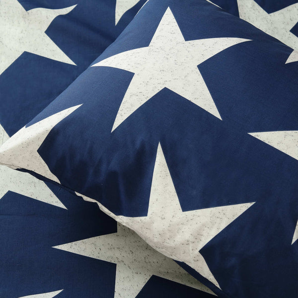 Navy Stars Polycotton Kids Bedsheet