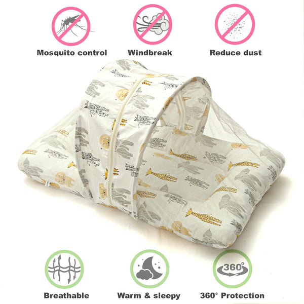 Safari Bloom Mosquito Net Bed