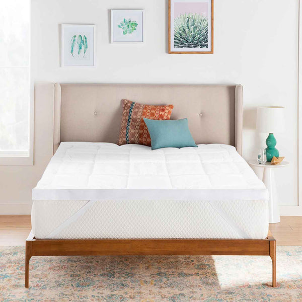 Square Quilted Mattress Topper