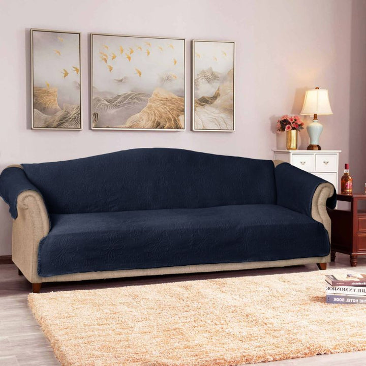 traditional textured french matelasse sofa cover