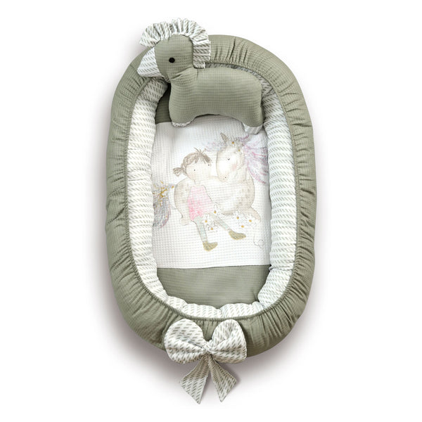 Unicorn Waffle Baby Snuggle Bed