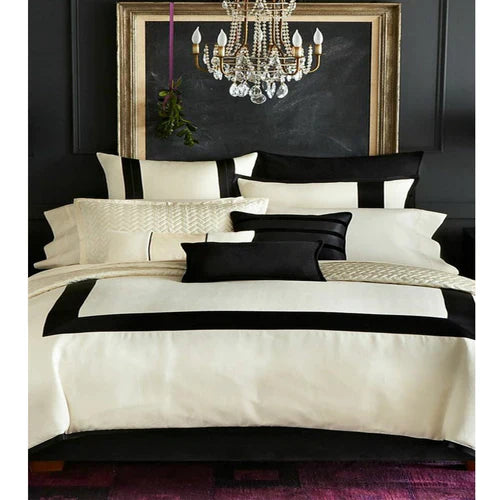 Luxury Duvet Cream With Black