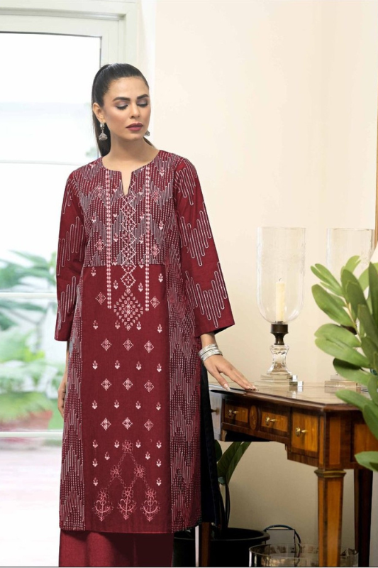 3 Piece Lawn Embroidered Dress