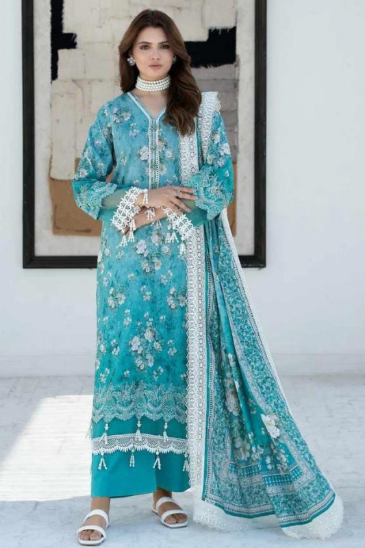Teal Lawn Dress