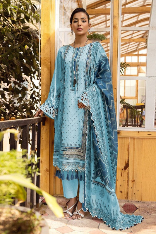 3 Piece Lawn Embroidered Dress