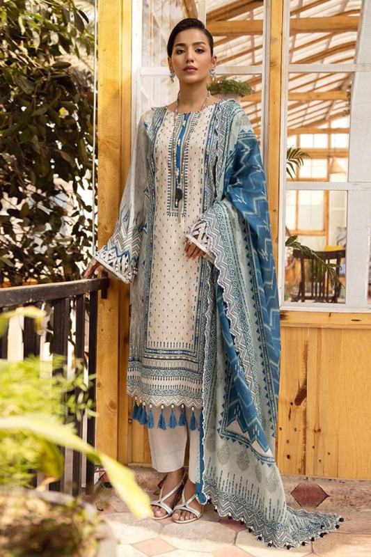 3 Piece Lawn Embroidered Dress