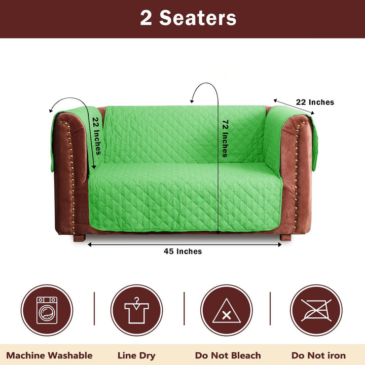 waterproof ultrasonic quilted sofa cover parrot green