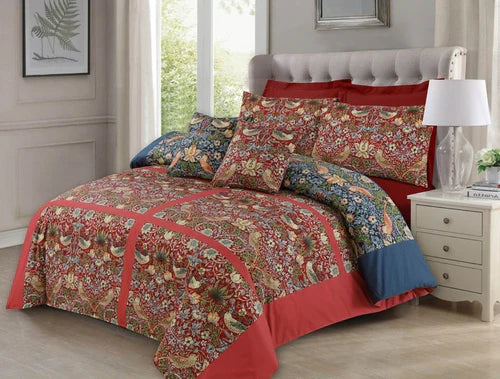 Daisy Print with Strawberry Duvet Set