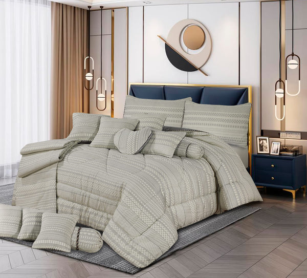LEAH SAND-14pc COMFORTER SET