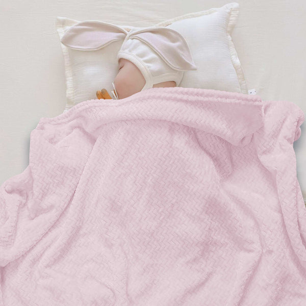 zigzag embossed fleece blankets
