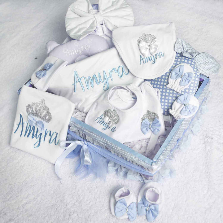new born baby embroidery gift bundle