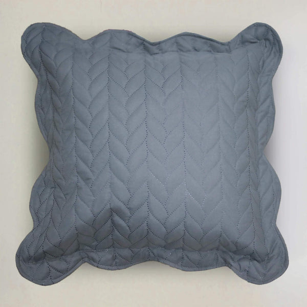 Ultrasonic Quilted Cushion Cover Grey