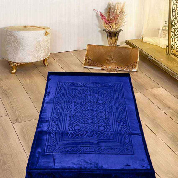 premium heatpress turkish mehrab embossed prayer mat