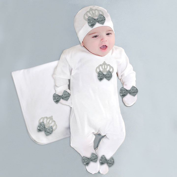 luxury new born complete baby bundle princess crown