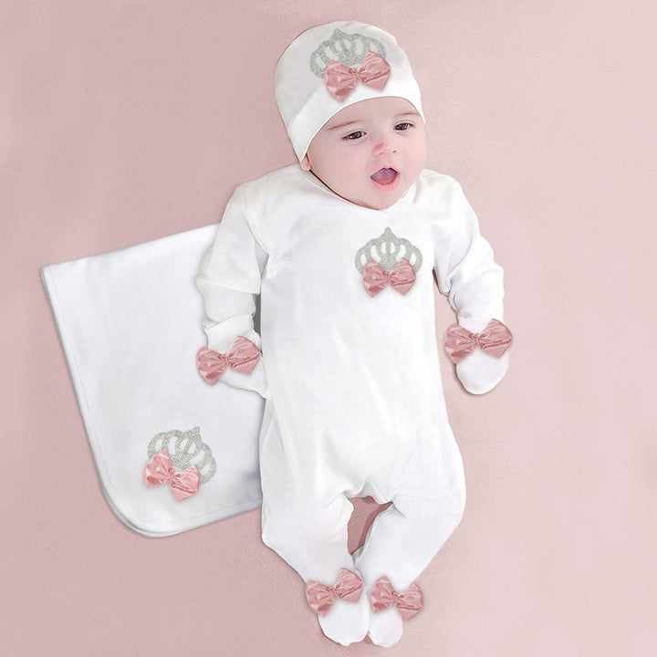 luxury new born complete baby bundle princess crown