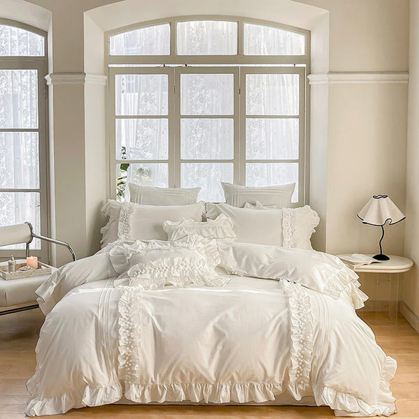 Luxury Cotton Lace Duvet Set-King- 11.11 Special